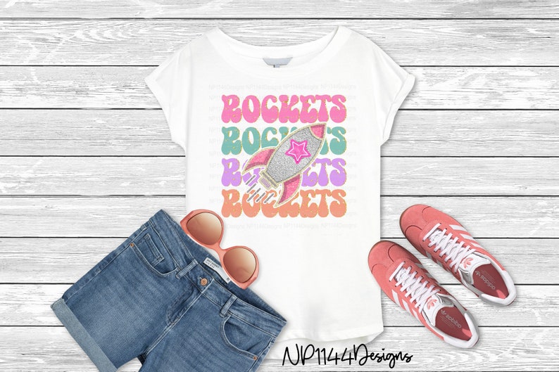 Preppy Rockets Rockets Preppy Mascot PNG: Pink, School Mascot, Sublimation Design ...