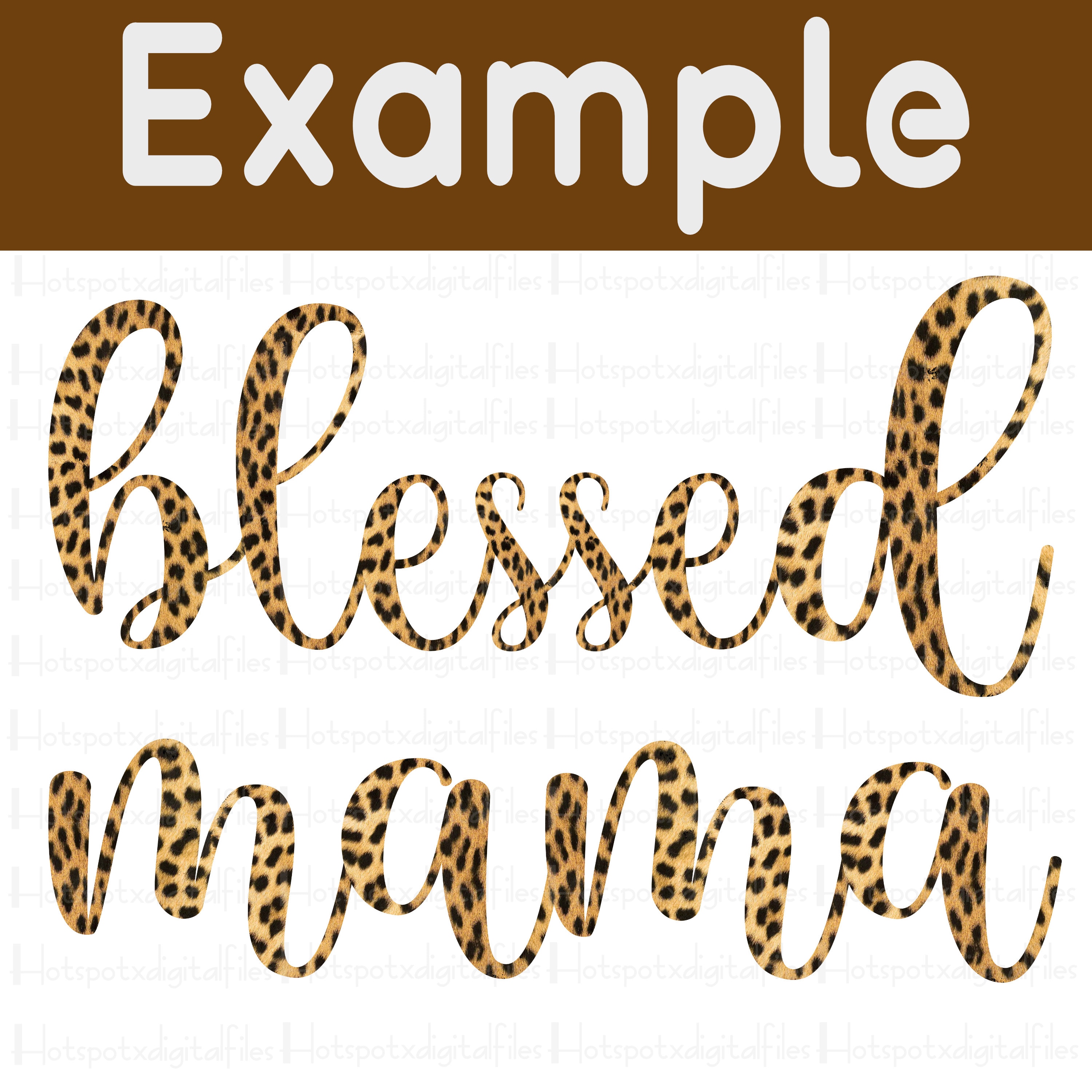 Leopard In Cursive Leopard Print Cursive Alphabet PNG Bundle (digital Download) - Etsy