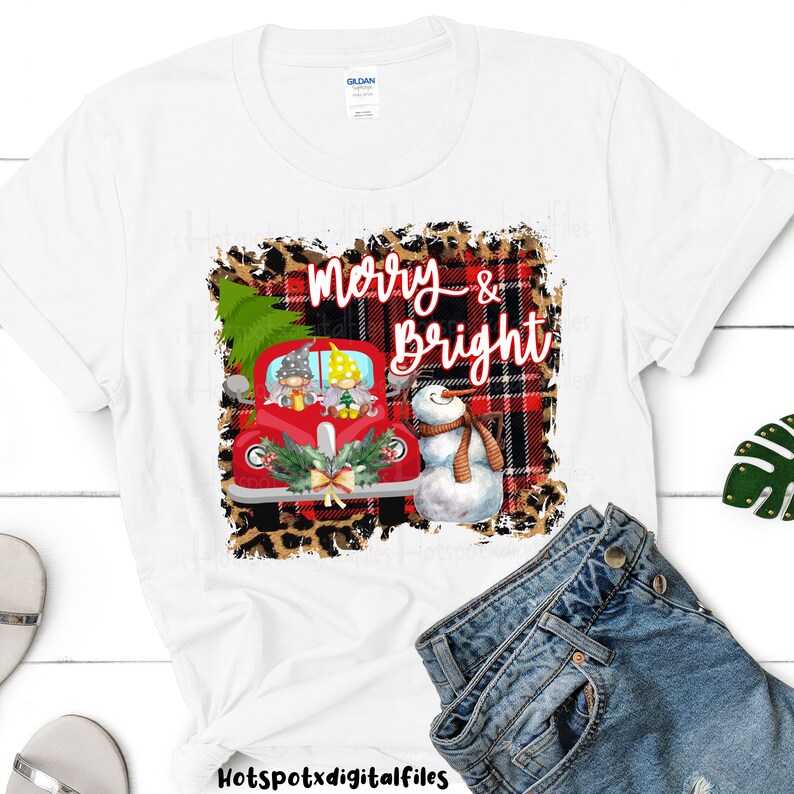 Download Merry and Bright PNG Christmas sublimation designs ...