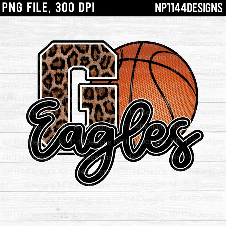 Go Eagles Basketball PNG Eagles Basketball Leopard Print - Etsy