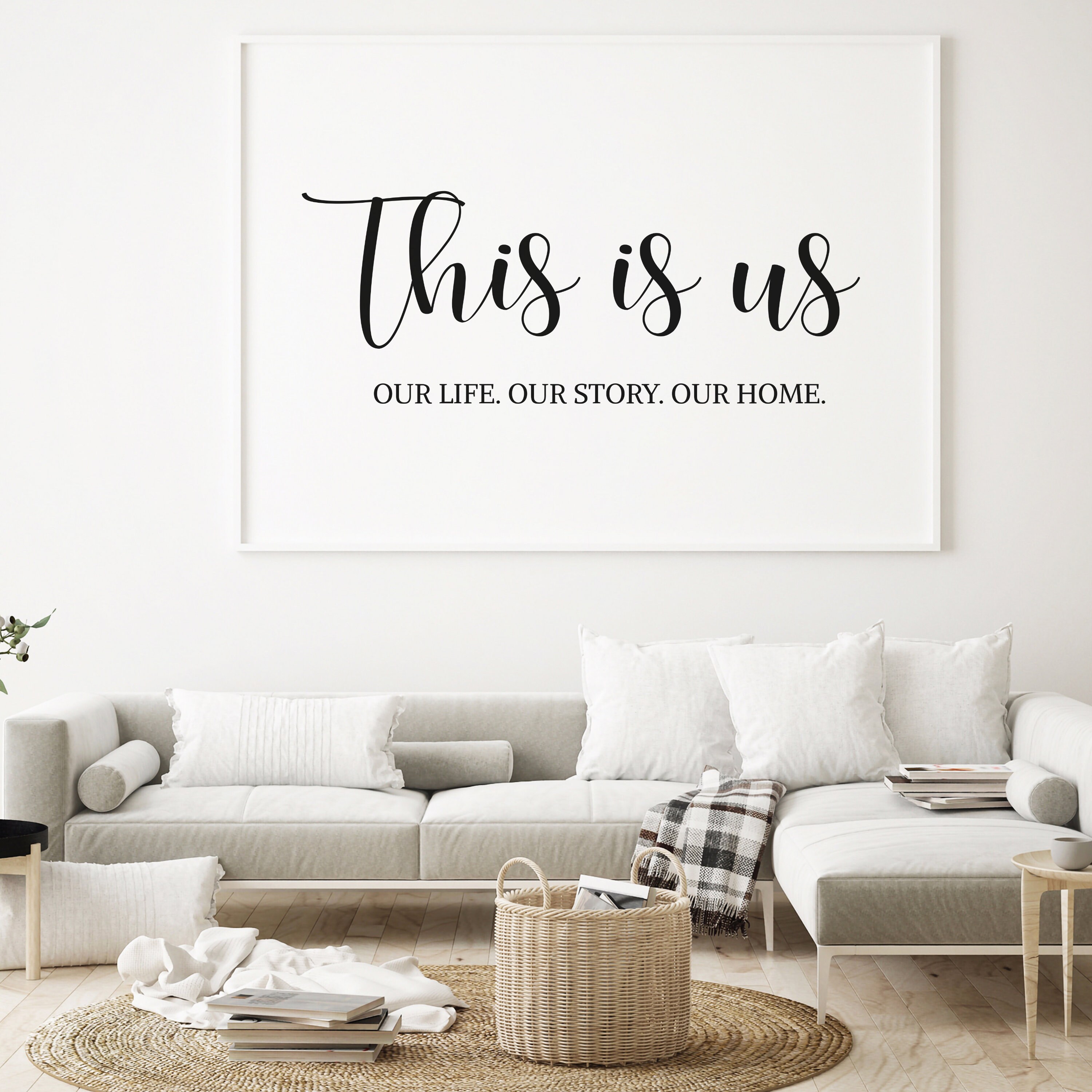 THIS IS US Black and White Quote / Illustration / Printable Etsy