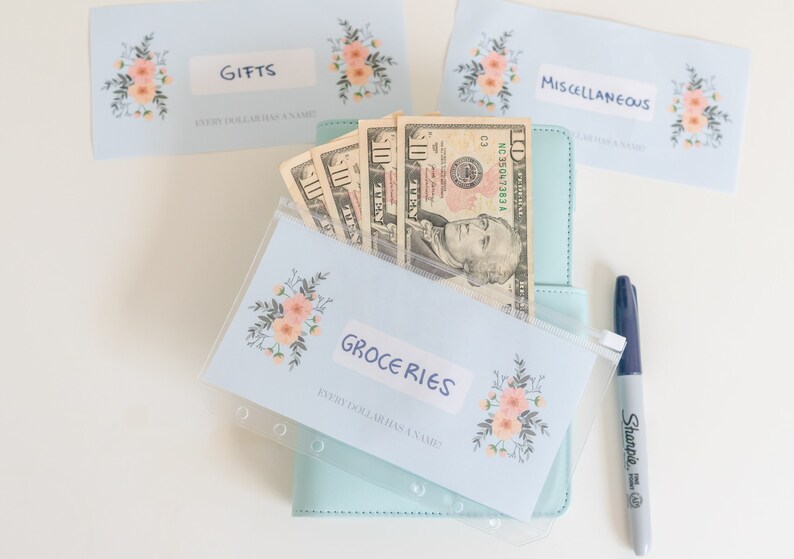 Plastic Resealable Cash EnvelopesA6 Binder6 Ring Etsy