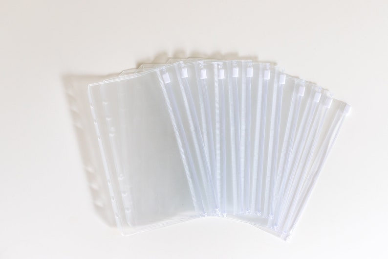 Plastic Resealable Cash EnvelopesA6 Binder6 Ring Etsy