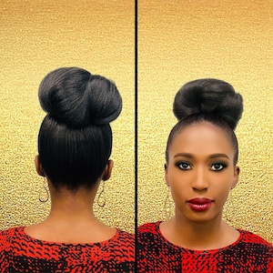 Cristoli "BUNETTE" Mini Hair Buns for Natural Hair African American Updo Black Hairstyles