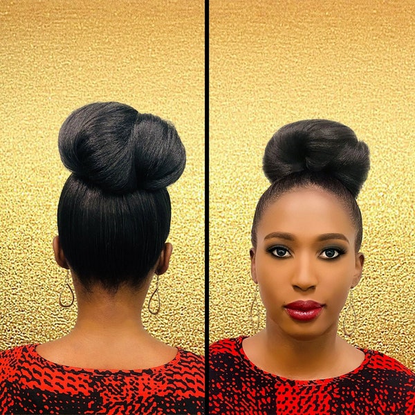 Cristoli "BUNETTE" Mini Hair Buns for Natural Hair African American Updo Black Hairstyles