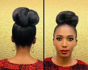 Cristoli "BUNETTE" Mini Hair Buns voor Natuurlijk Haar Afro-Amerikaanse Updo Black Hairstyles