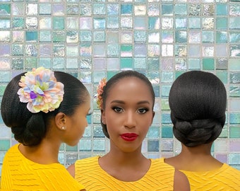 Cristoli Hair Bun "DANILA" for Natural Hair African American Updo Black Hairstyles