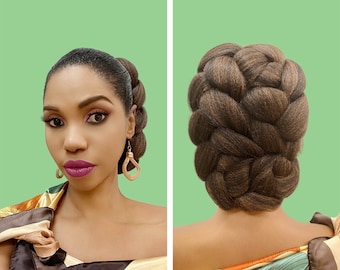 Cristoli Hair Bun "MALIA" for Natural Hair African American Updo Black Hairstyles