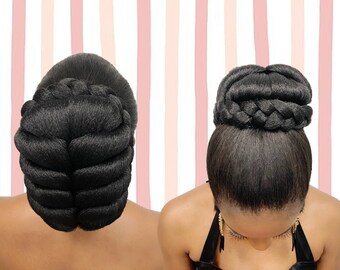Cristoli Hair Bun belinda for Natural Hair African - Etsy Cristoli Hair Bun belinda for Natural Hair African - Etsy