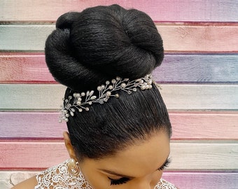 Cristoli Hair Bun "HARLOW" for Natural Hair African American Updo Black Hairstyles