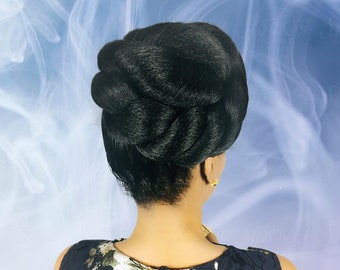 Cristoli Hair Bun "SANJAY" for Natural Hair African American Updo Black Hairstyles