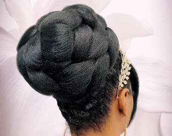 Black Hair Bun Etsy