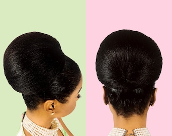 Cristoli Hair Bun "TINSLEY" for Natural Hair African American Updo Black Hairstyles