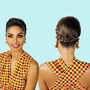 Cristoli Big Hair Bun &quot;DALIA&quot; Natural Hair Black Women Updo