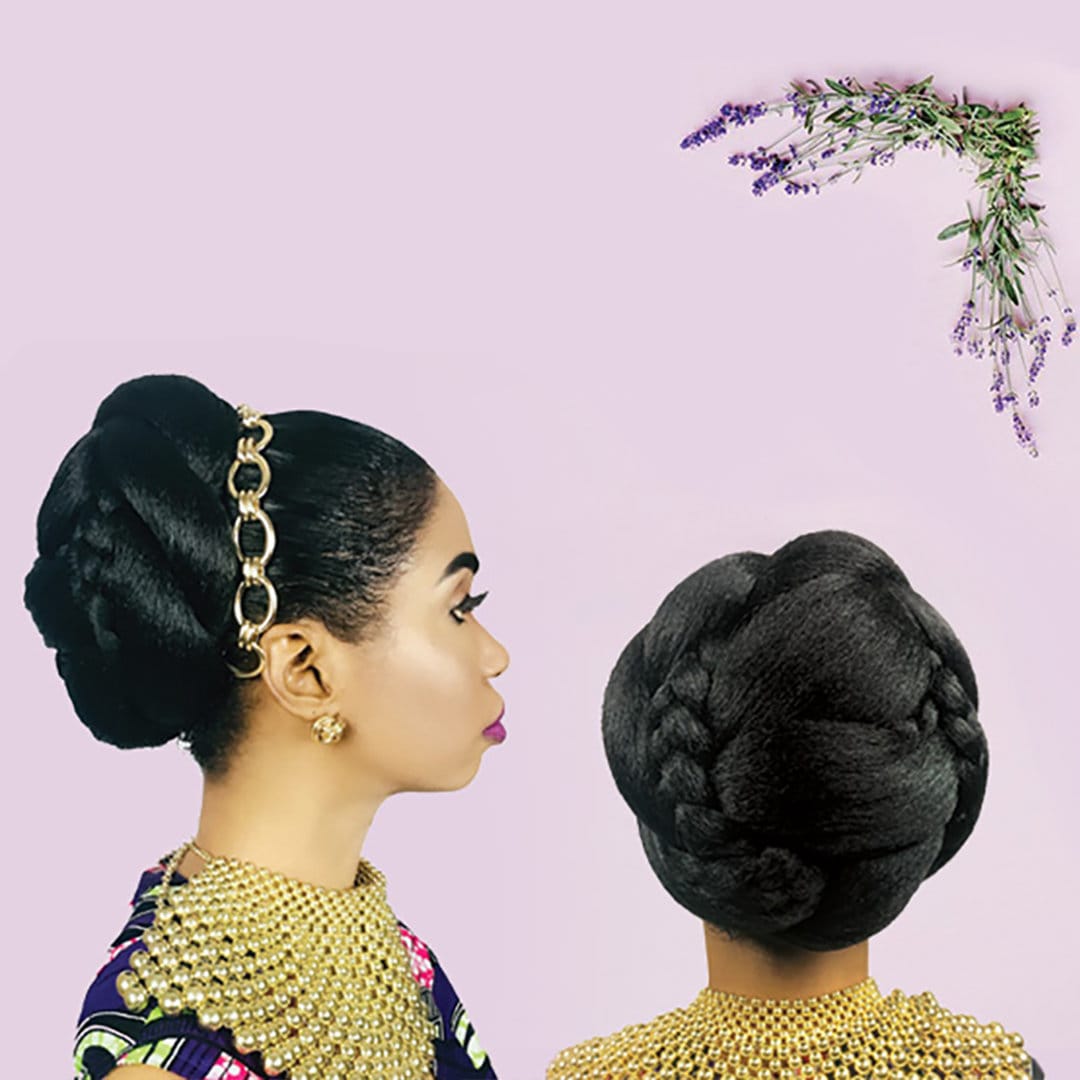 Cristoli Hair Bun "FATIMA" for Natural Hair African American Updo Black Hairstyles