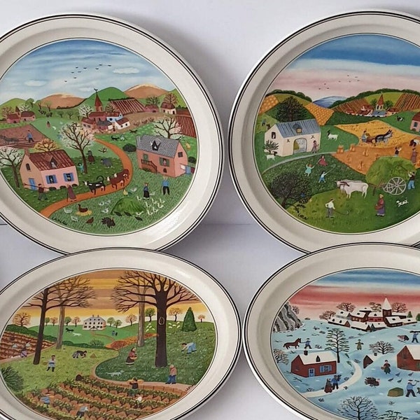 Four Seasons Plate - Etsy