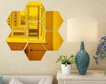Hexagon Mirror Etsy