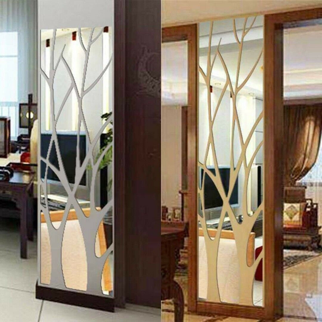 SALE 3D Mirror Tree / Mirror wall decor Art Removable Wall Etsy
