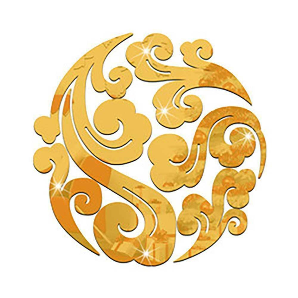 Acrylic Cloud 3D Mirror Wall Decal Stickers Removable Home Etsy