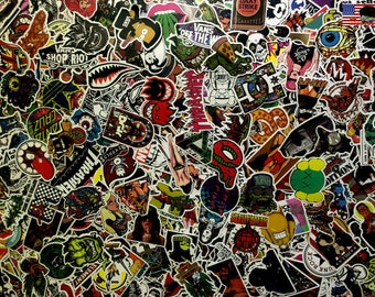 Lot 100 Hippie Laptop Skateboard Stickers Bomb Vinyl Luggage Decals Dope Sticker 