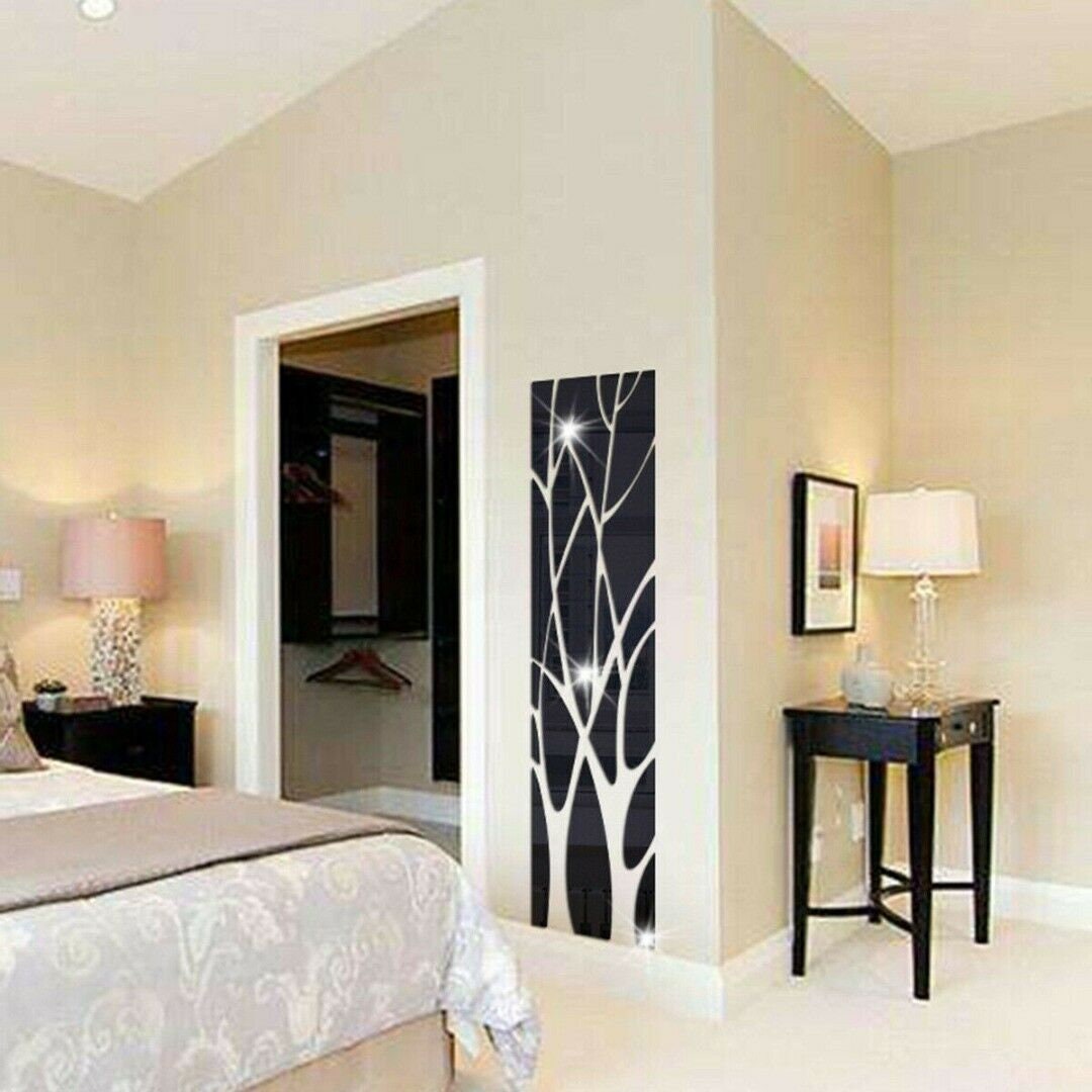 3D Mirror Tree Art Removable Wall Sticker Acrylic Mural Decal Etsy