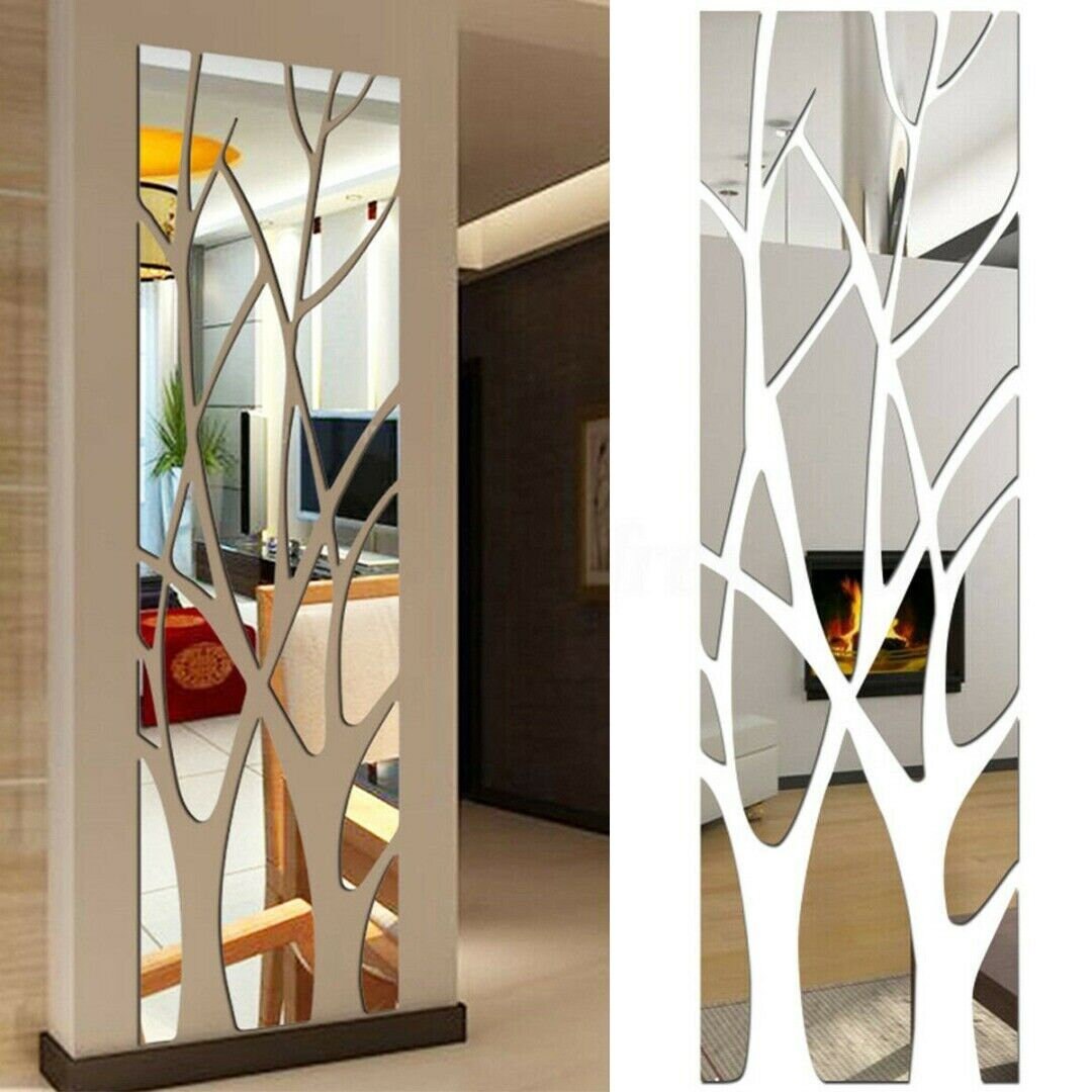 SALE 3D Mirror Tree / Mirror wall decor Art Removable Wall Etsy