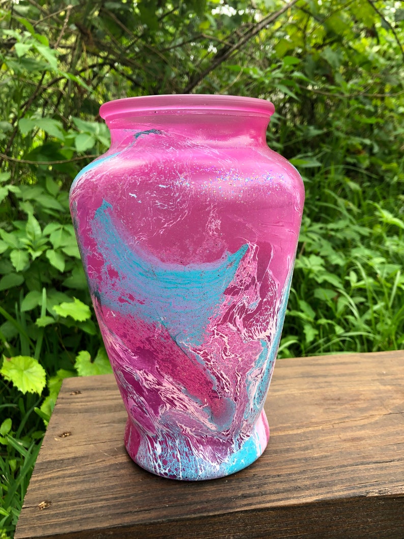 Hydro Dipped Flower Vase