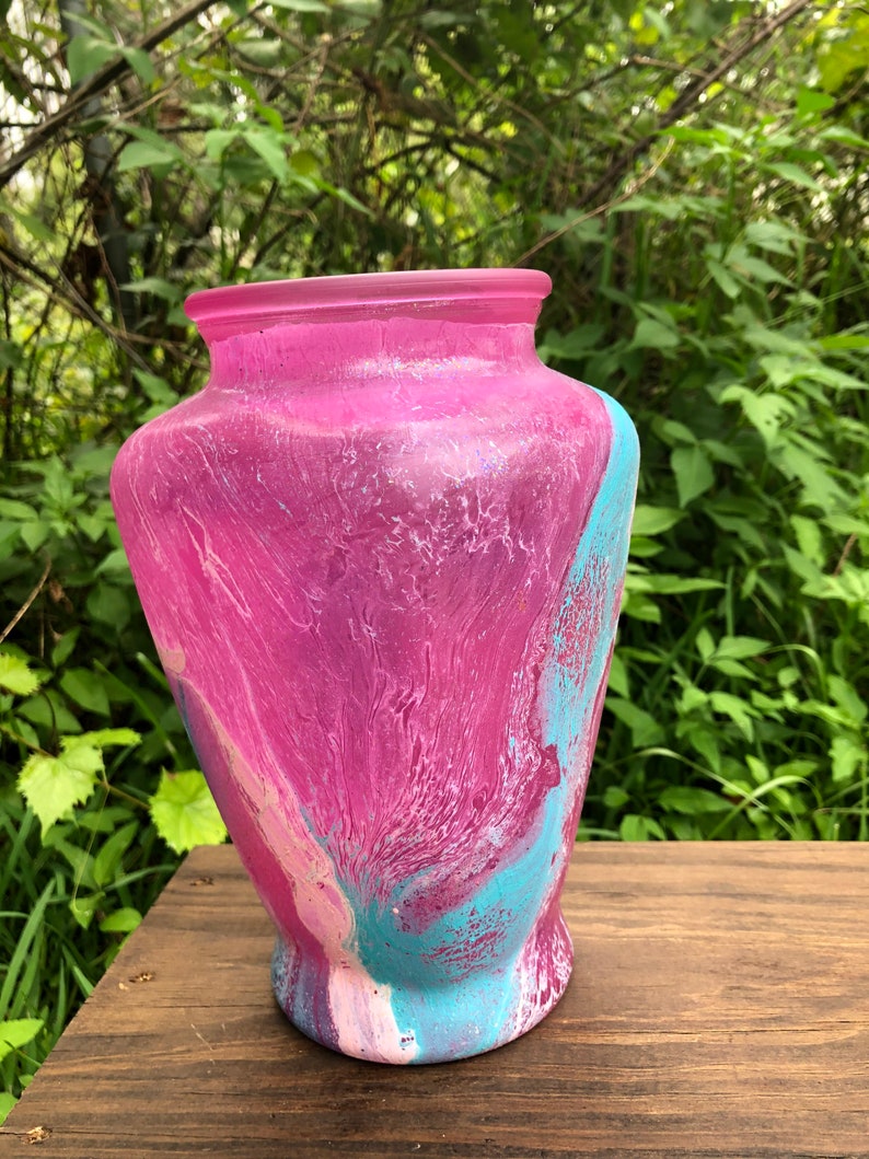 Hydro Dipped Flower Vase