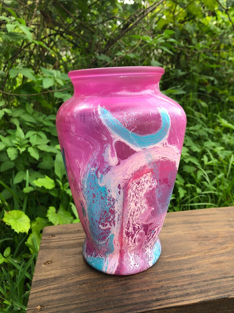 Hydro Dipped Flower Vase