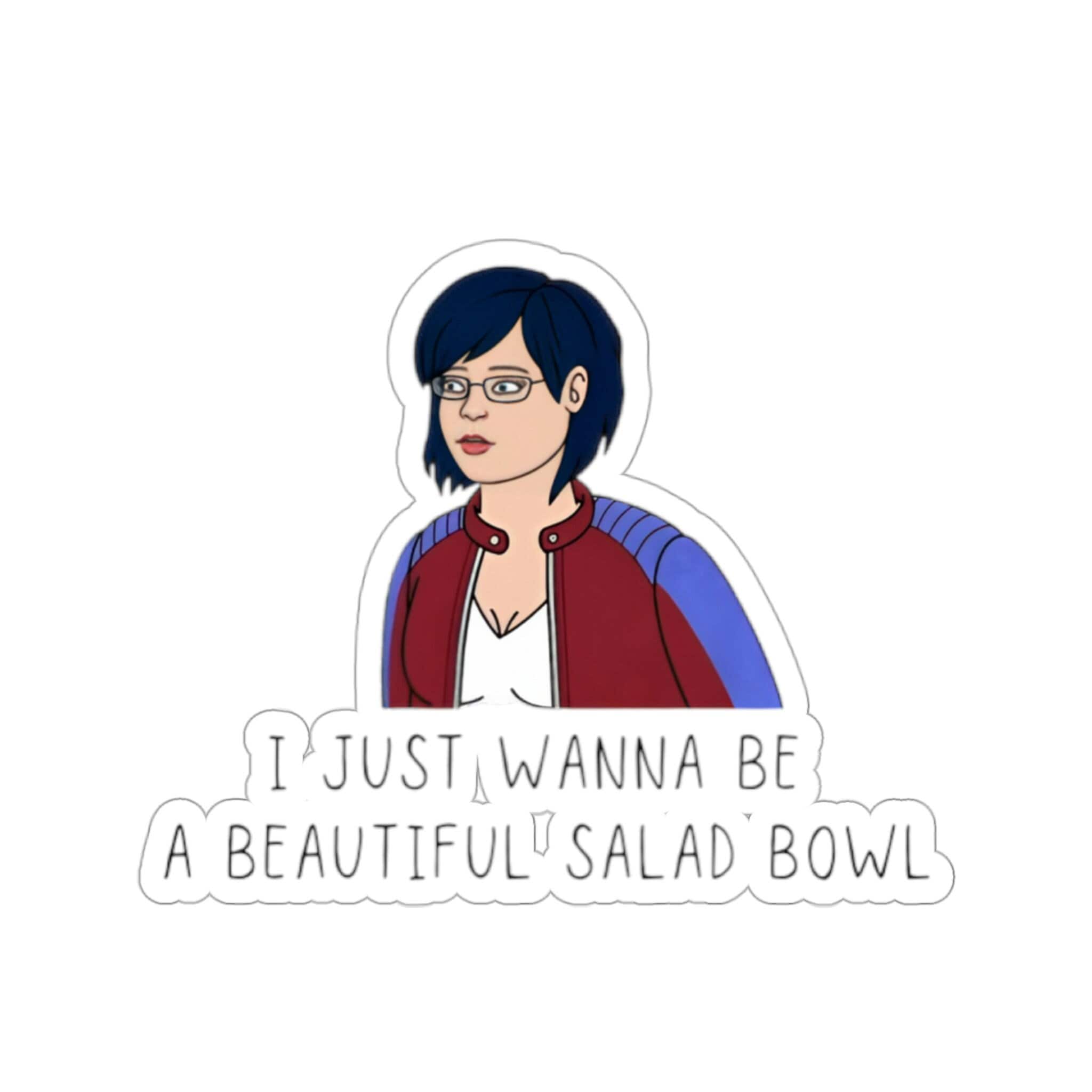Bojack Horseman Stickers, Custom monogram sticker, BoJack Horseman Art, Funny Meme Sticker, Bojack Horseman Pin, Diane Sticker png