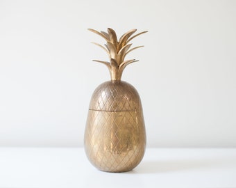 Large Vintage Brass Pineapple