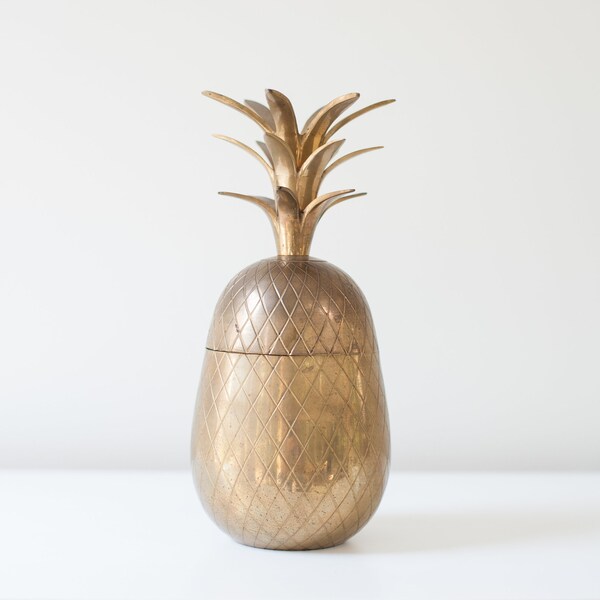 Large Vintage Brass Pineapple