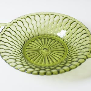 Vintage Green Glass Dish