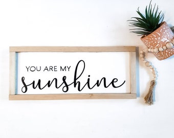 You Are My Sunshine Sign | Nursery Wall Decor | Home Decor