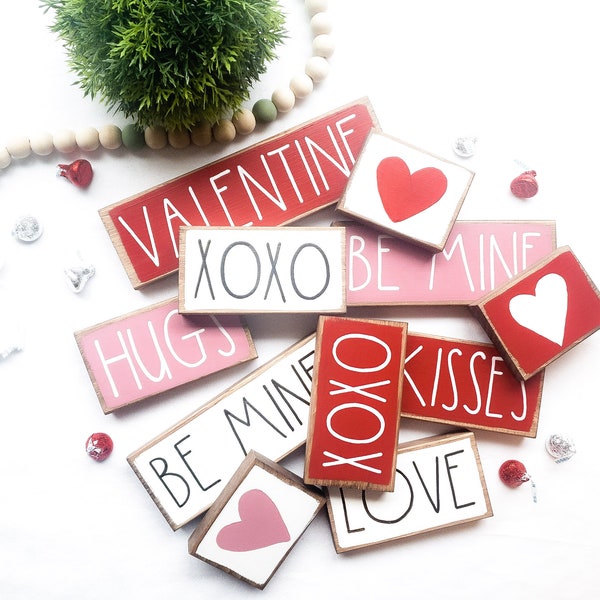 Valentines Tiered Tray Decor | Valentine Sign | Valentines Day Decor