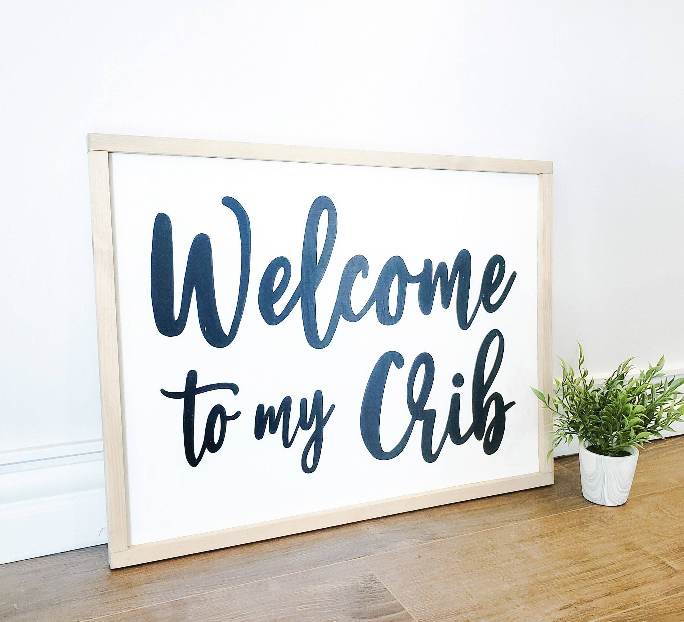 Hobby lobby welcome 2025 to my crib