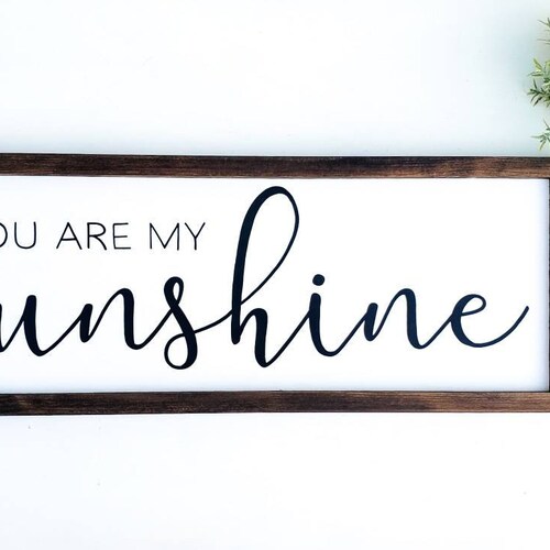You Are My Sunshine Metal Wall Art Sunshine Sign Etsy