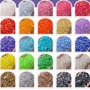 Jelly Rhinestones Mixed Sizes 1500pcs