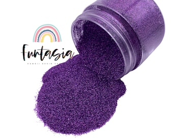 PURPLE HOLOGRAPHIC Ultra Fine Loose Glitter, Polyester Glitter, Solvent Resistant, Premium Quality Glitter, 1 oz Bottle