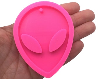 chocolate mold resin mold alien mold bath bomb mold extraterrestrial mold Detailed Alien Head Plastic Mold or Silicone mold soap mold