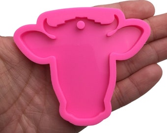 Bull Head Silicone Mold, Shiny Mold, Silicone Molds for Epoxy Crafts, Resin Craft Molds, Epoxy Resin Jewelry Making Supplies