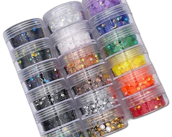 5mm Resin Rhinestone Tower, Non-hotfix, Flatback Resin