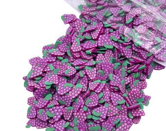 Grape Polymer Clay Slices, Fruit Clays, Nail Art, Slime Sprinkles