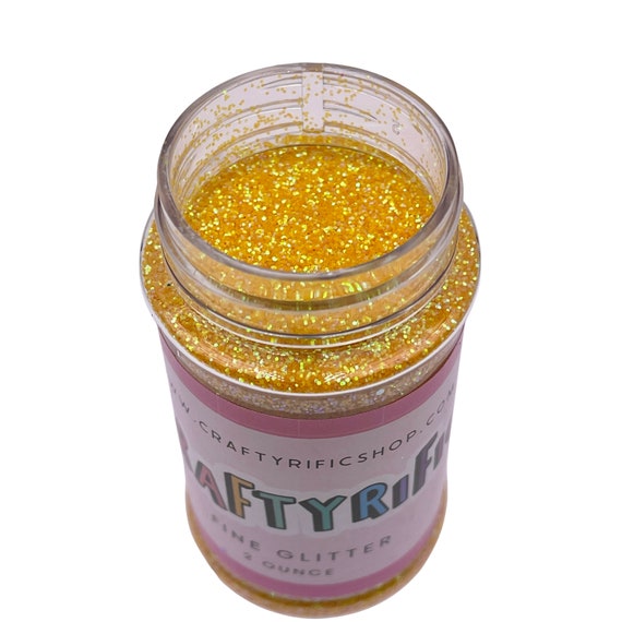 Fine Glitter Bottle, 1-Pound BULK, Yellow 