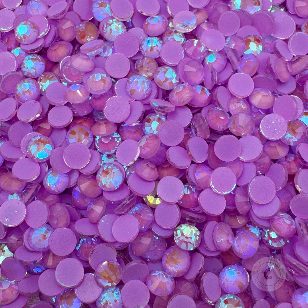 Light Purple Luminous Glass Rhinestones - Etsy