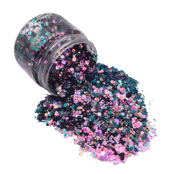 ぷりんUND MAGNITIQUE GLITTER INNER SET PINK PARADISE Color Shift Chunky Glitter Mix, Loose Glitter