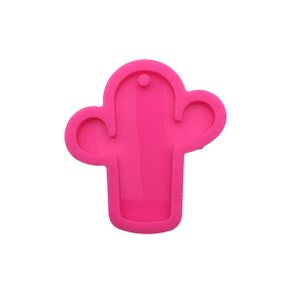CACTUS Keychain Silicone Mold, Shiny Mold, Silicone Molds for Epoxy Crafts, Resin Craft Molds - 2140