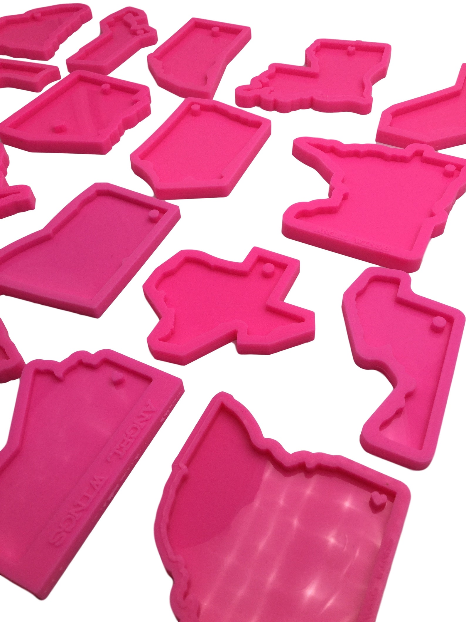 USA States Mold 29 States Shiny Mold Silicone Molds for Etsy