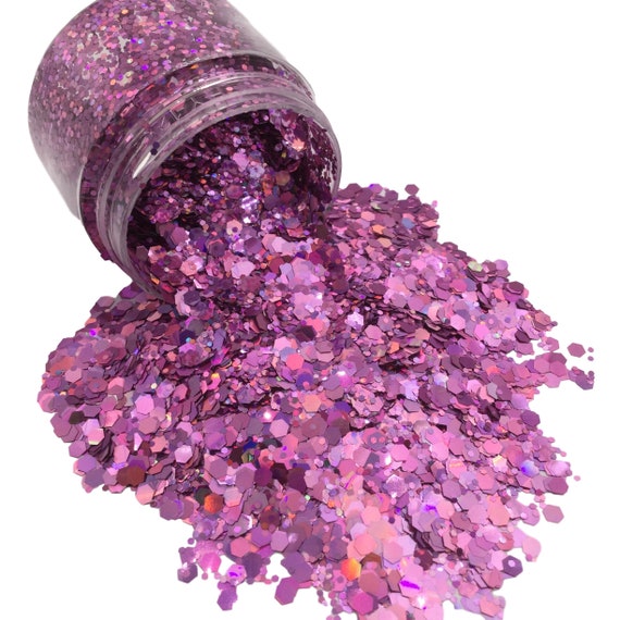 PRETTY IN PINK Chunky Glitter Mix Loose Glitter Polyester Etsy
