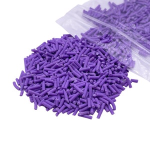 Purple Polymer Clay Sprinkles, Fake Sprinkles, Clay Slices, Sprinkles for Slime and Crafts, NON EDIBLE